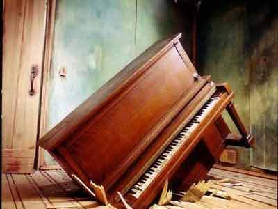 piano smashed
